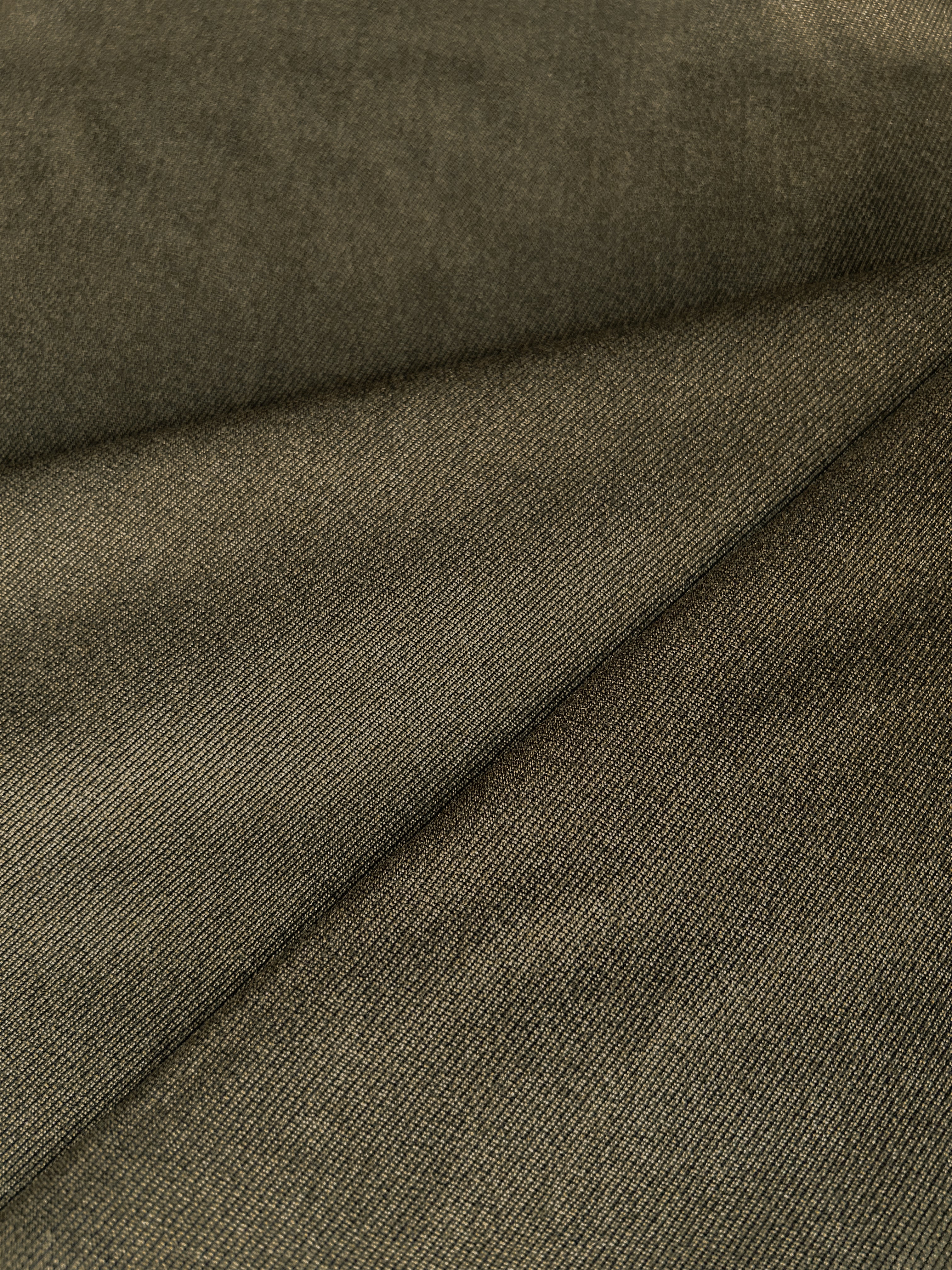 Olive tailoring wool twill