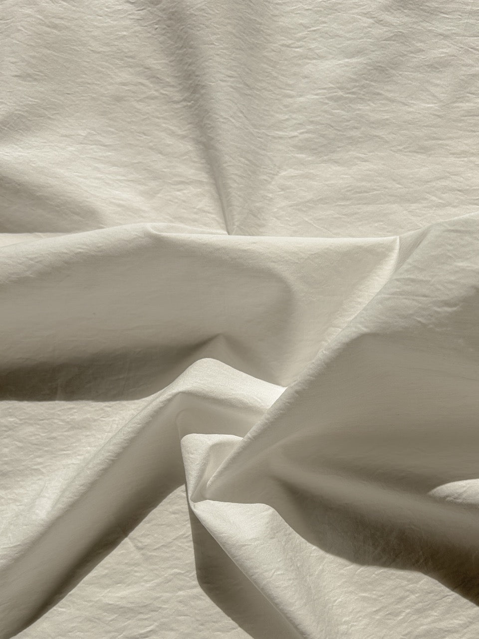 Crinkled cotton shirting