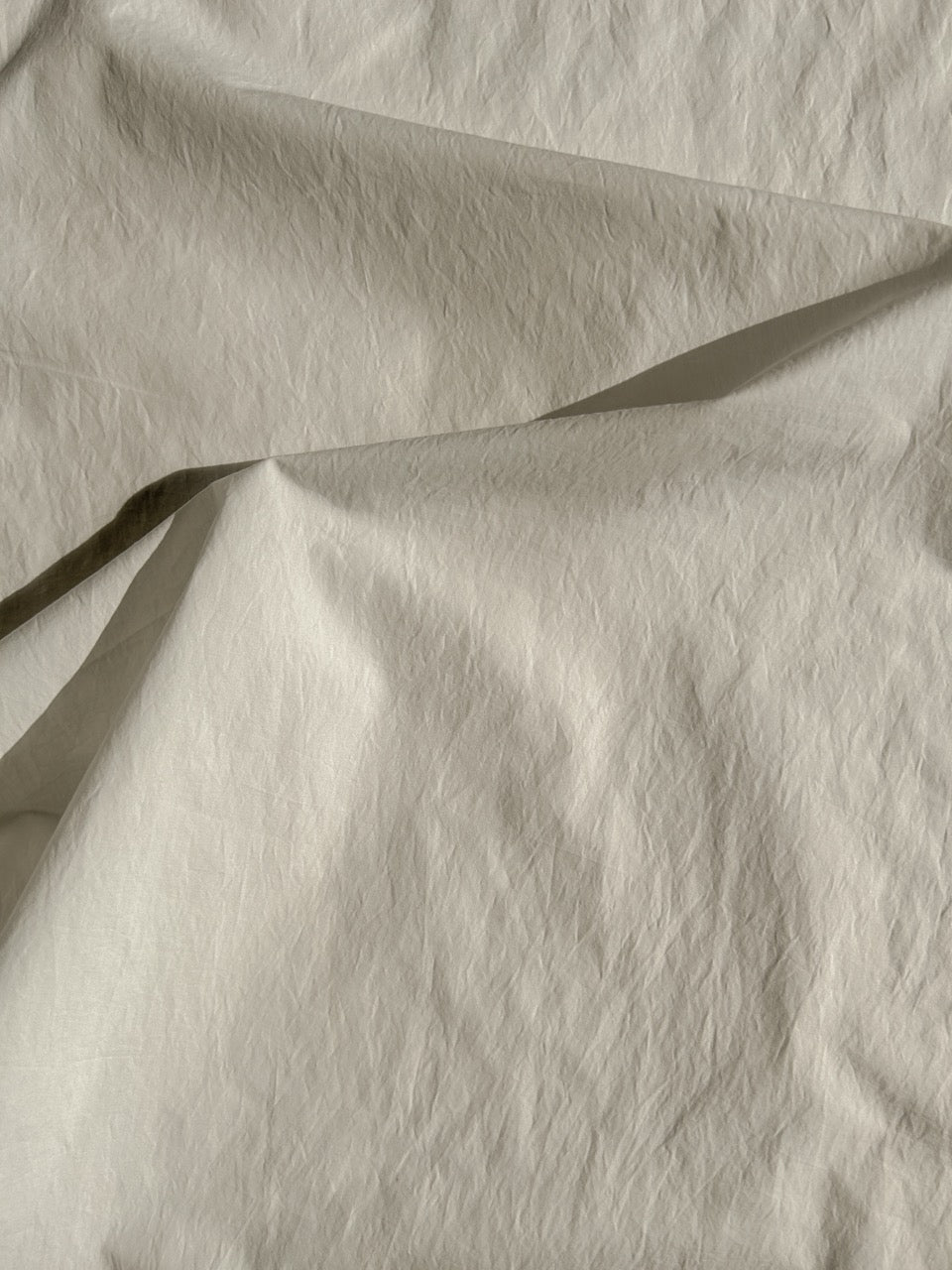 Crinkled cotton shirting