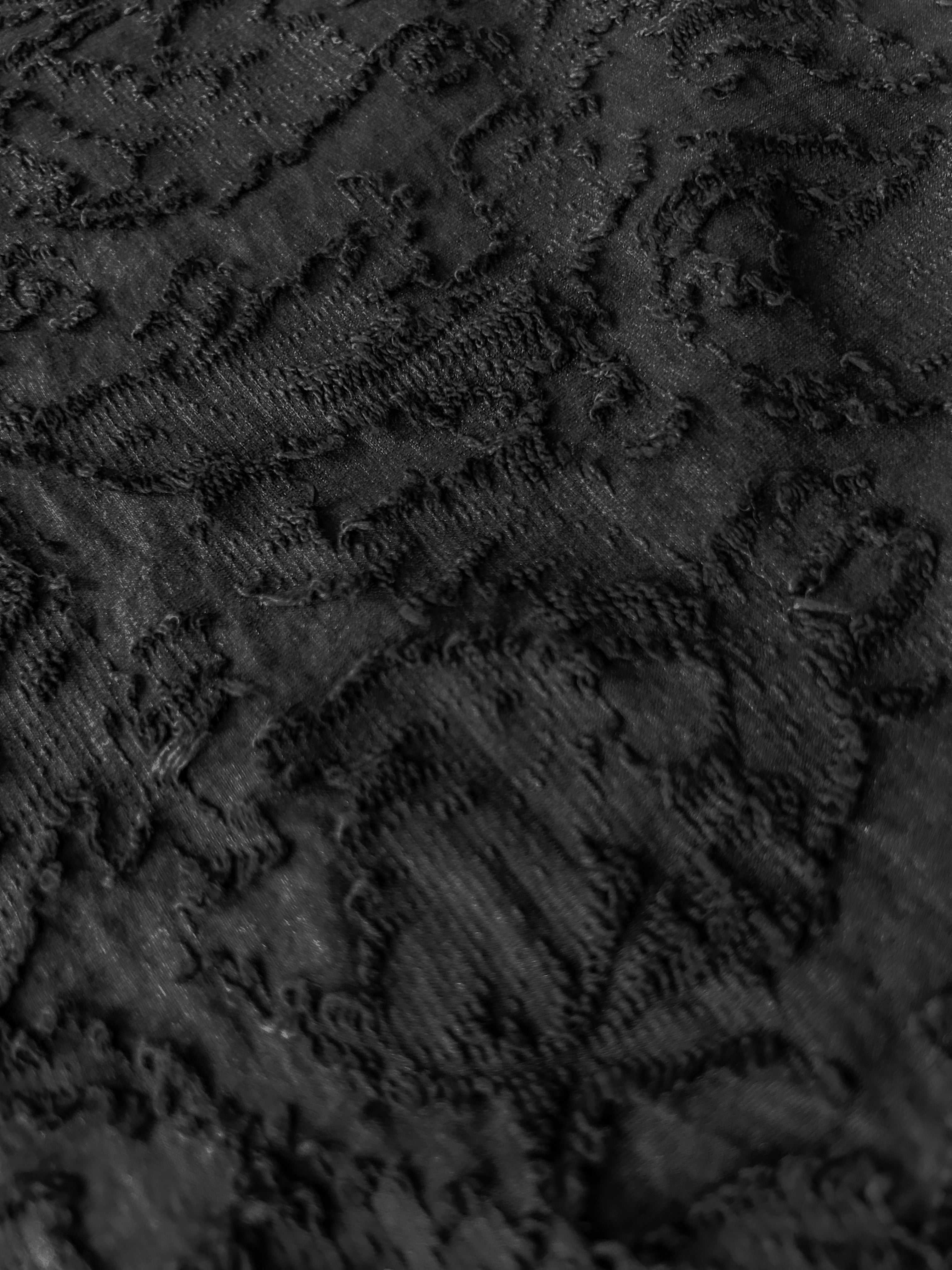 Floral fil coupé jacquard