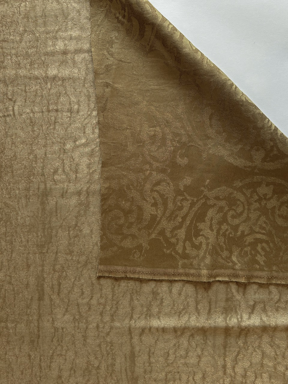 Viscose linen damask