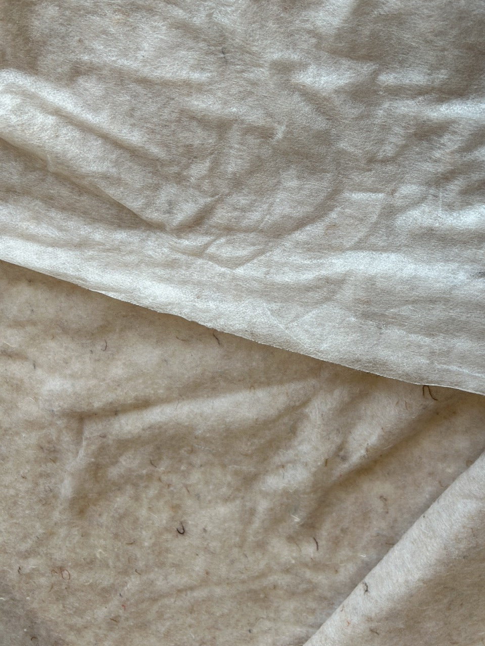 Recycled cashmere wadding