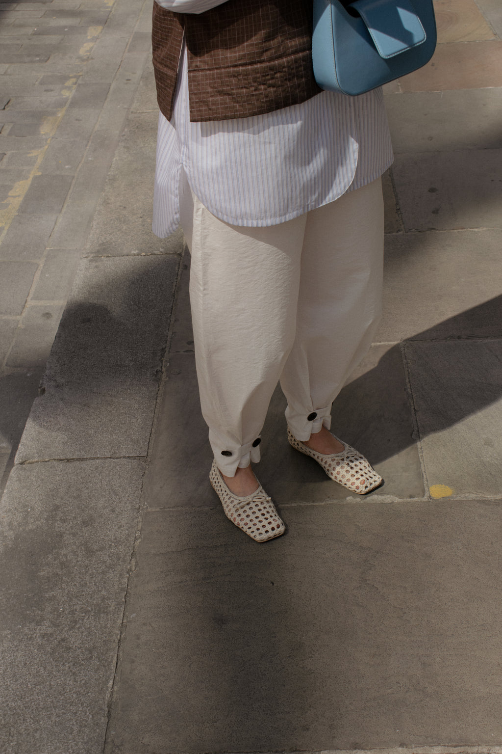 Crinkled cotton shirting