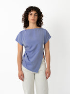 Vintage finish silk shirting