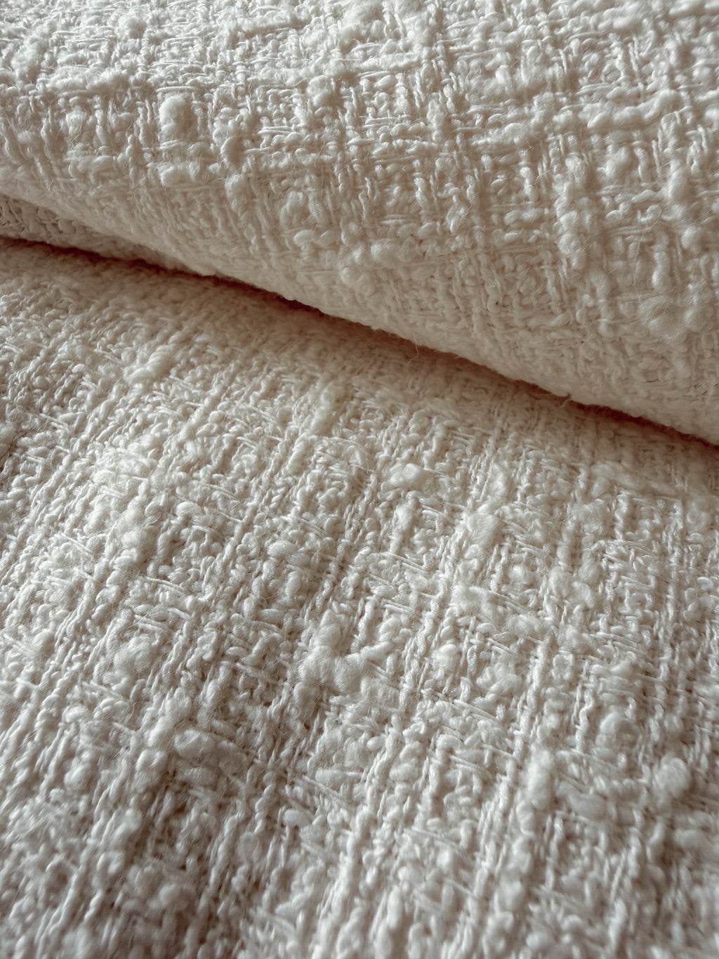 Bouclé tweed cotton viscose