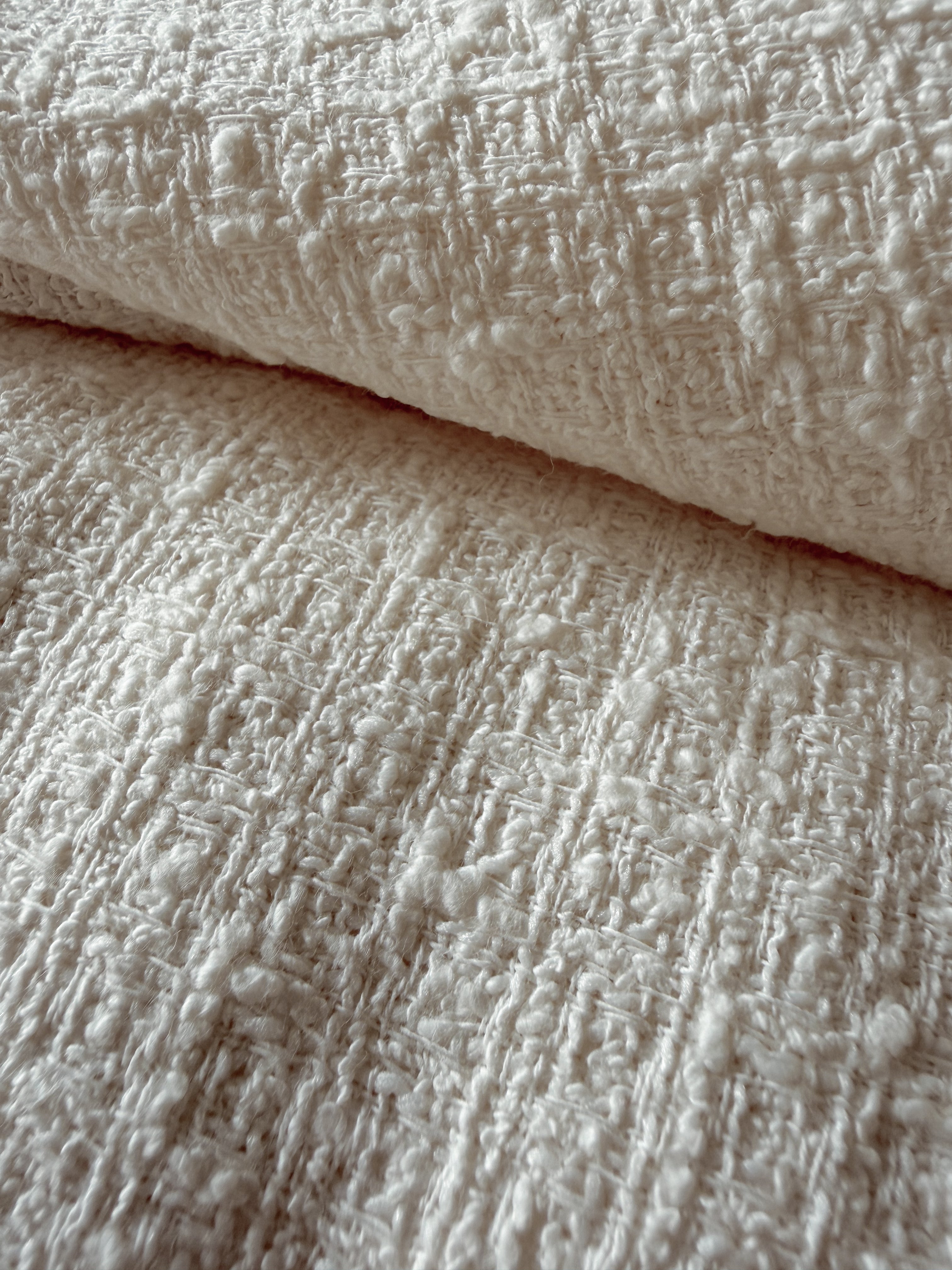 Bouclé tweed cotton viscose