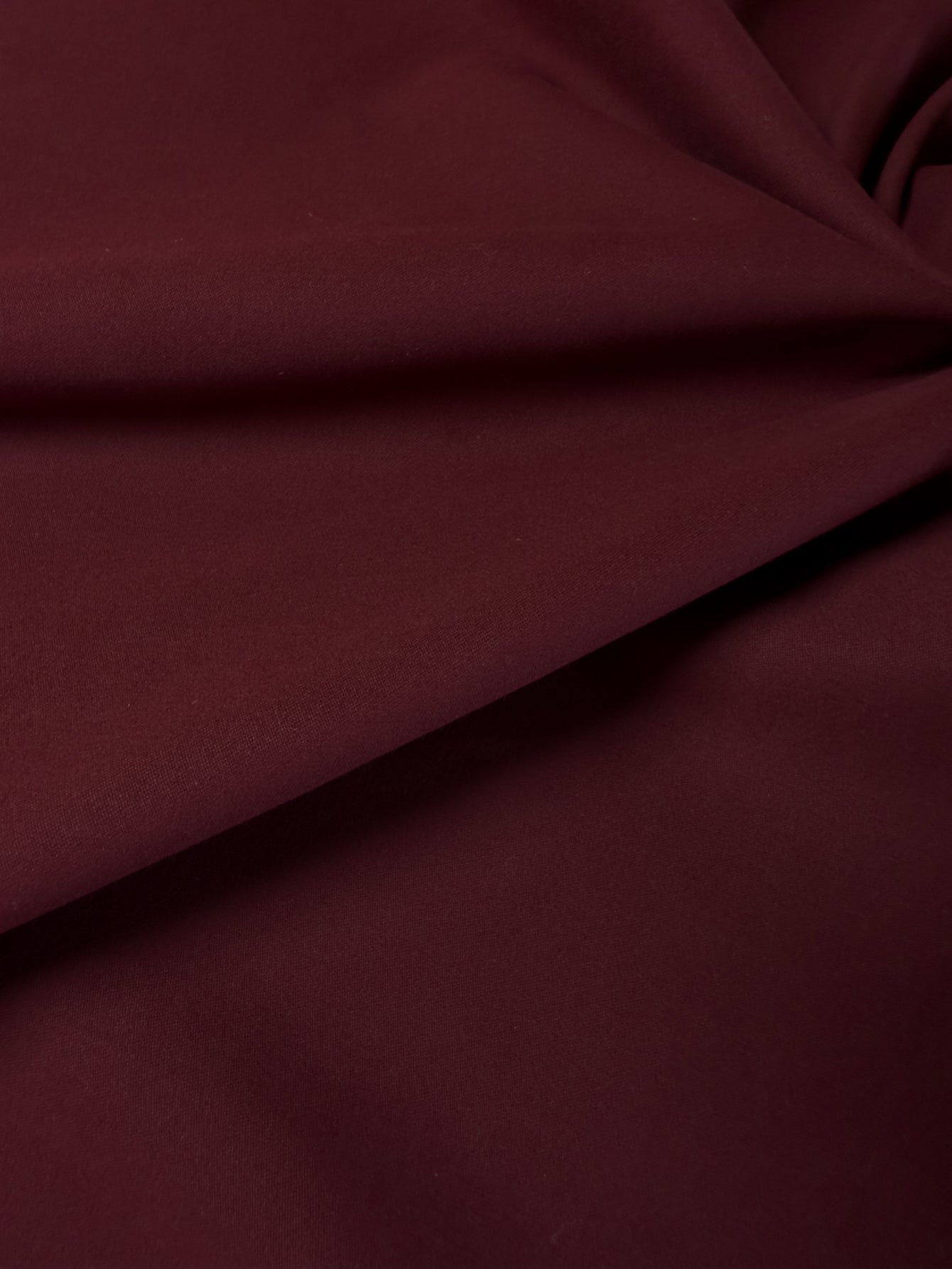 Burgundy compact cotton moleskin