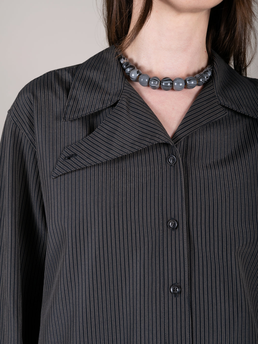 Woven stripe shirting