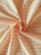 Light crinkled cotton stripe