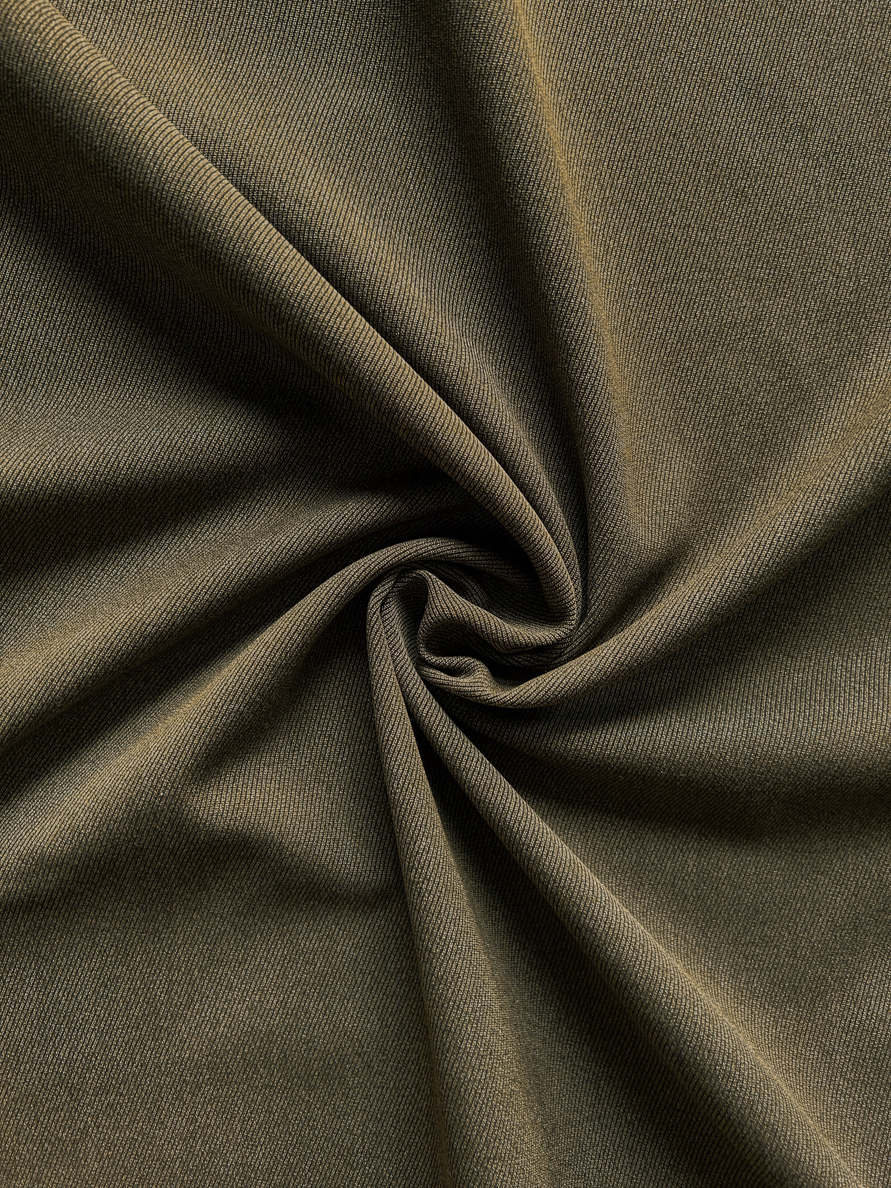 Olive tailoring wool twill
