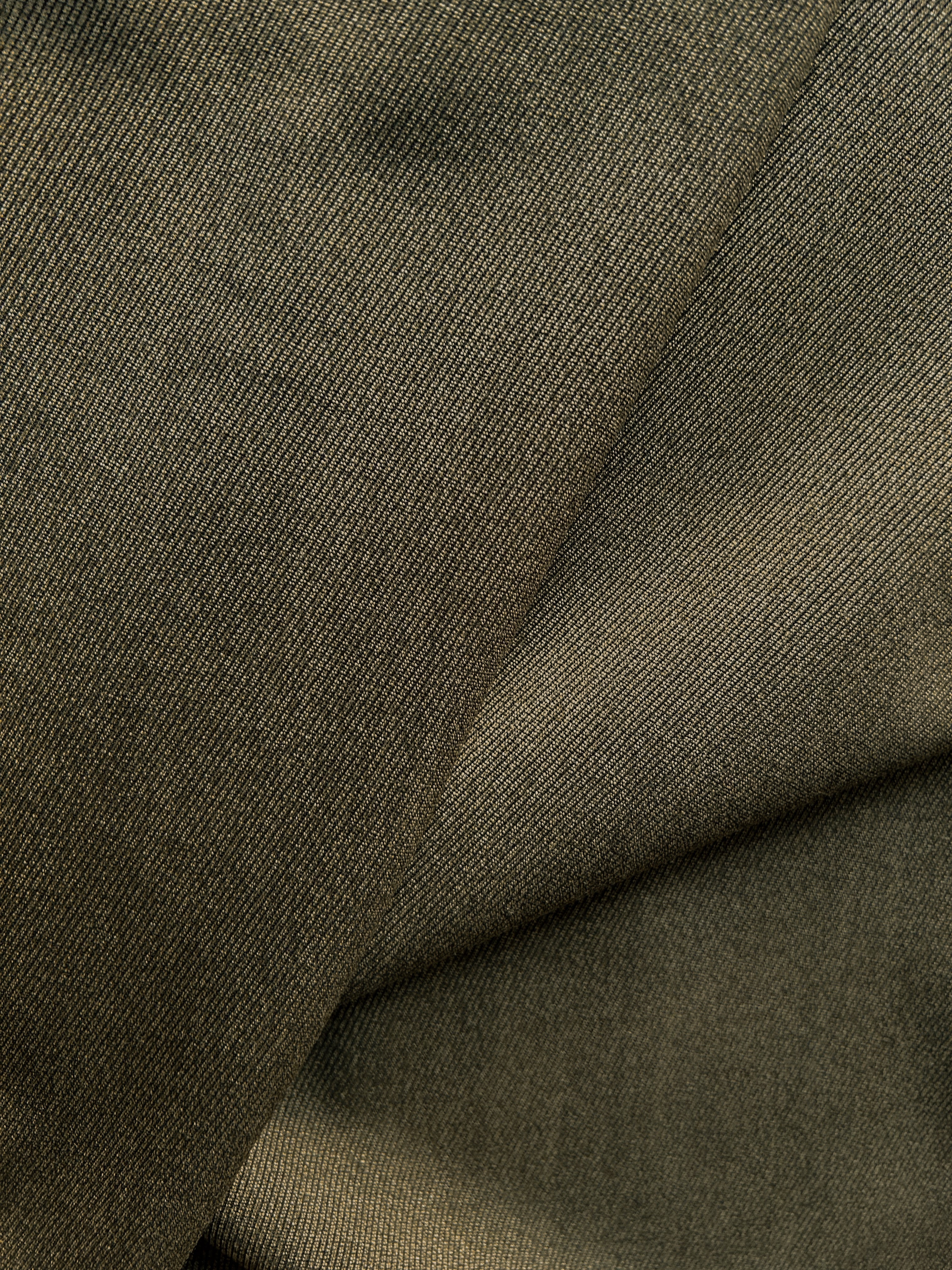 Olive tailoring wool twill