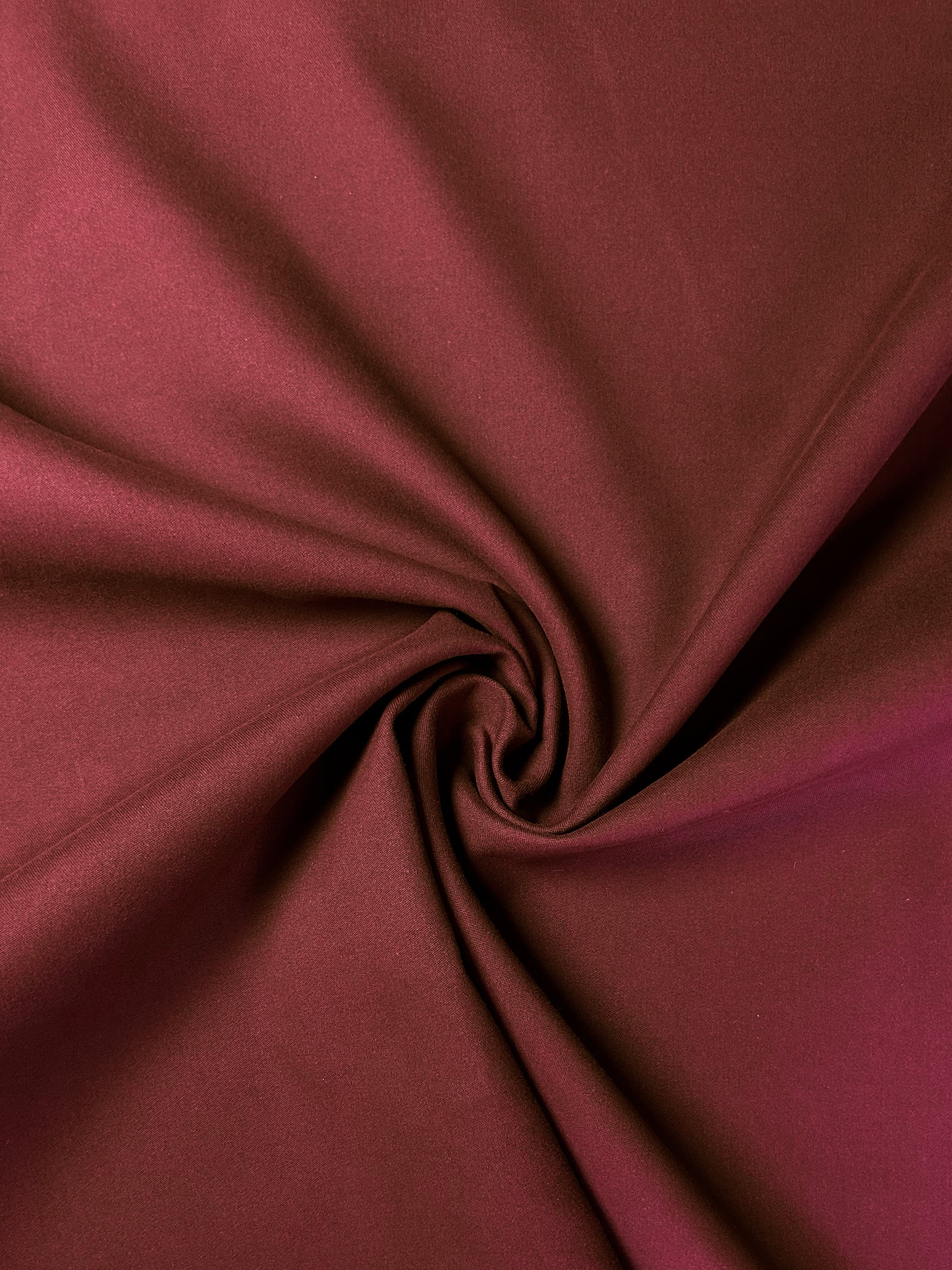 Burgundy compact cotton moleskin