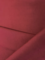 Burgundy compact cotton moleskin