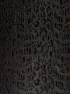 Leopard shiny wool blend jacquard