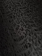 Leopard shiny wool blend jacquard