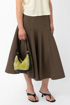 Pinstripe stretch linen/cotton