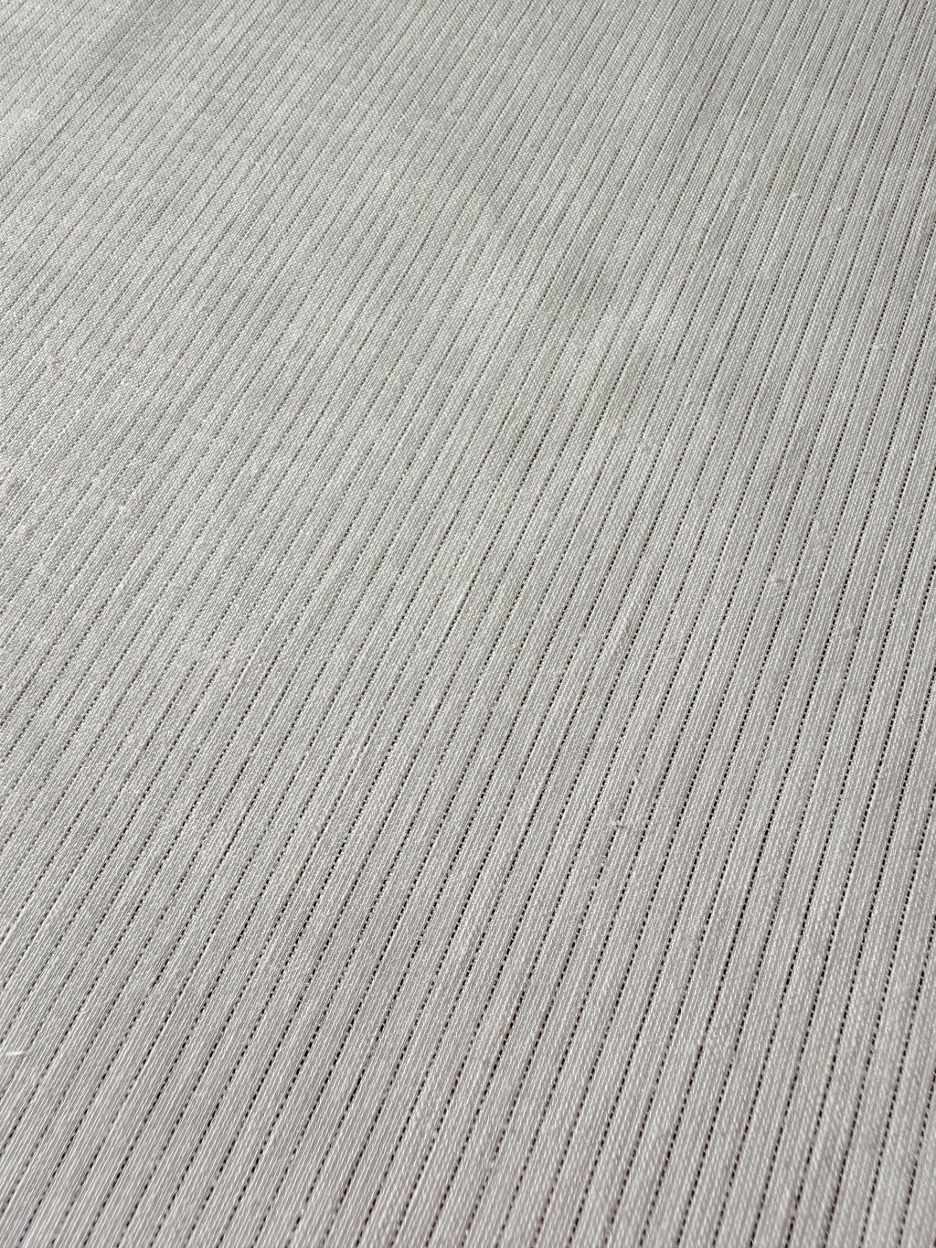 Silver stripe cotton linen