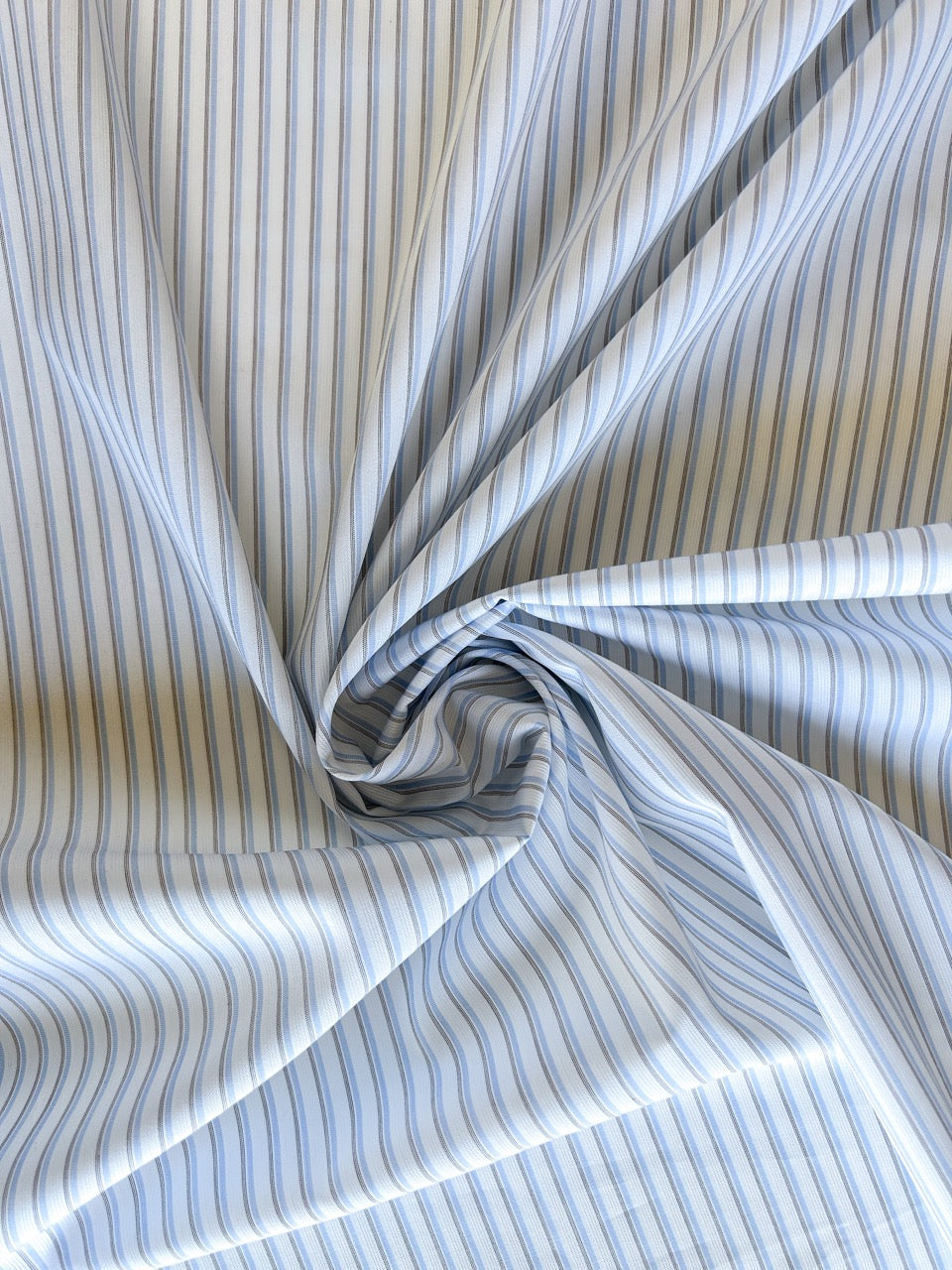 Cotton shirting banker stripe