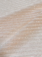 Fil coupé sheer diagonal stripe