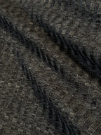 Knitted rib green mélange