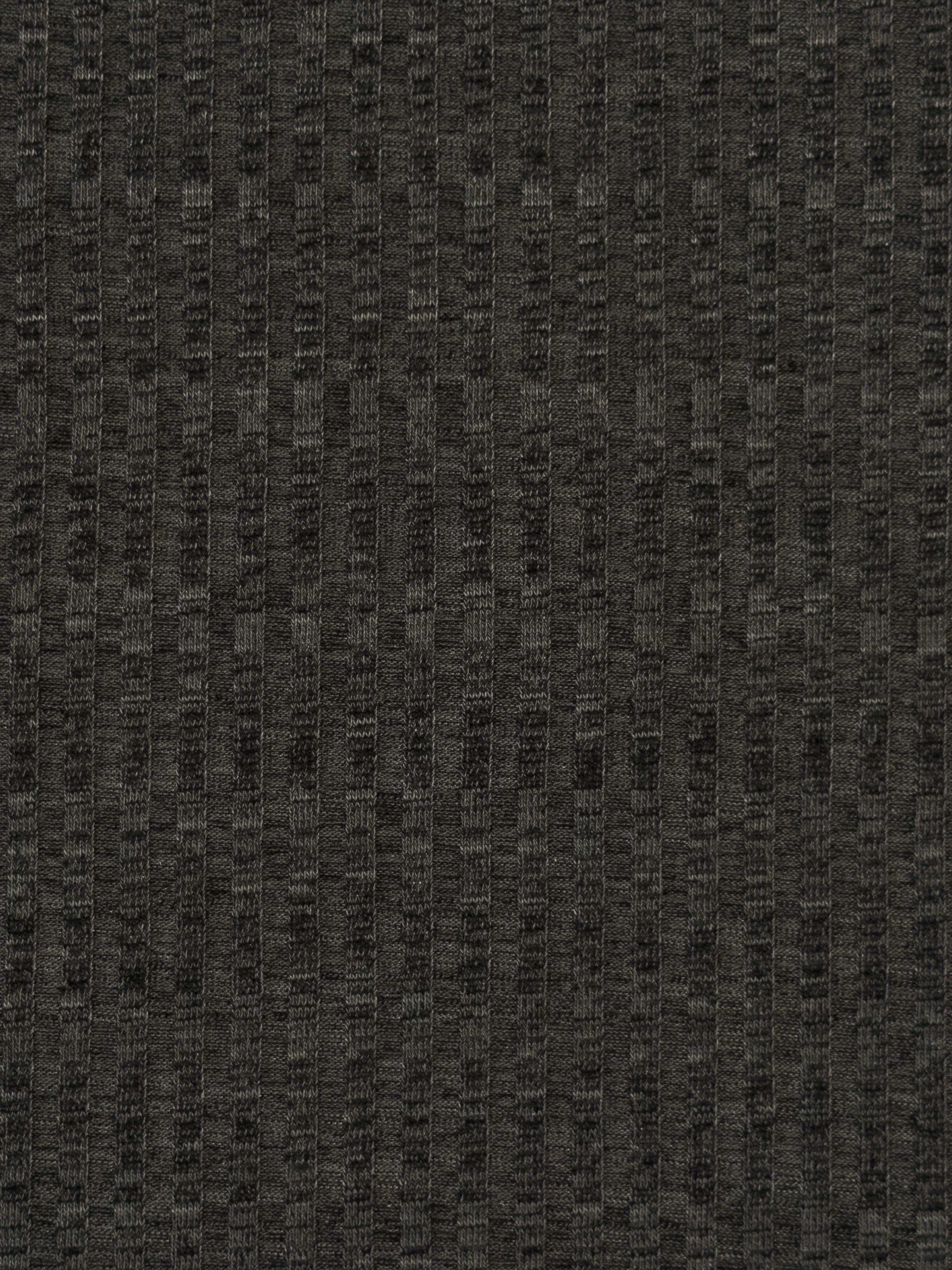 Knitted rib green mélange