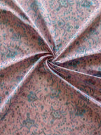 Floral pink taffeta