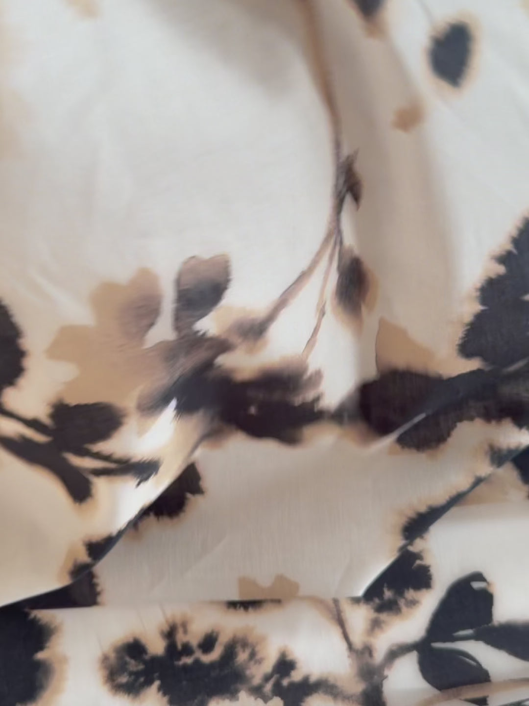 Abstract floral cotton batiste