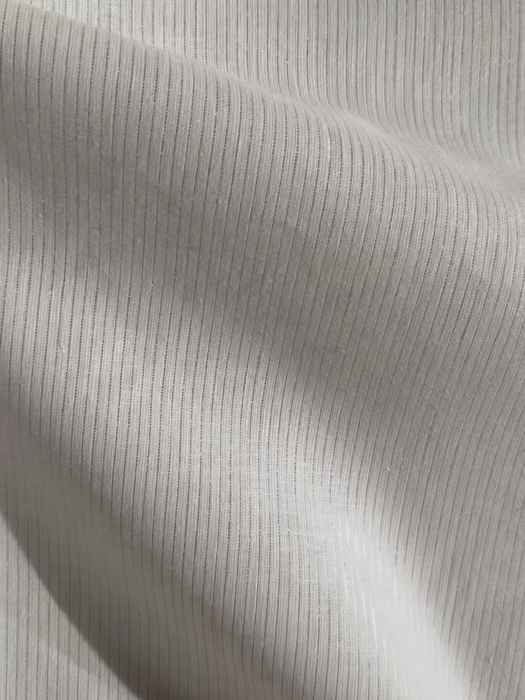 Silver stripe cotton linen