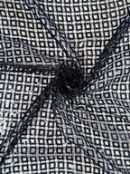 Sequin embroidered mesh guipure