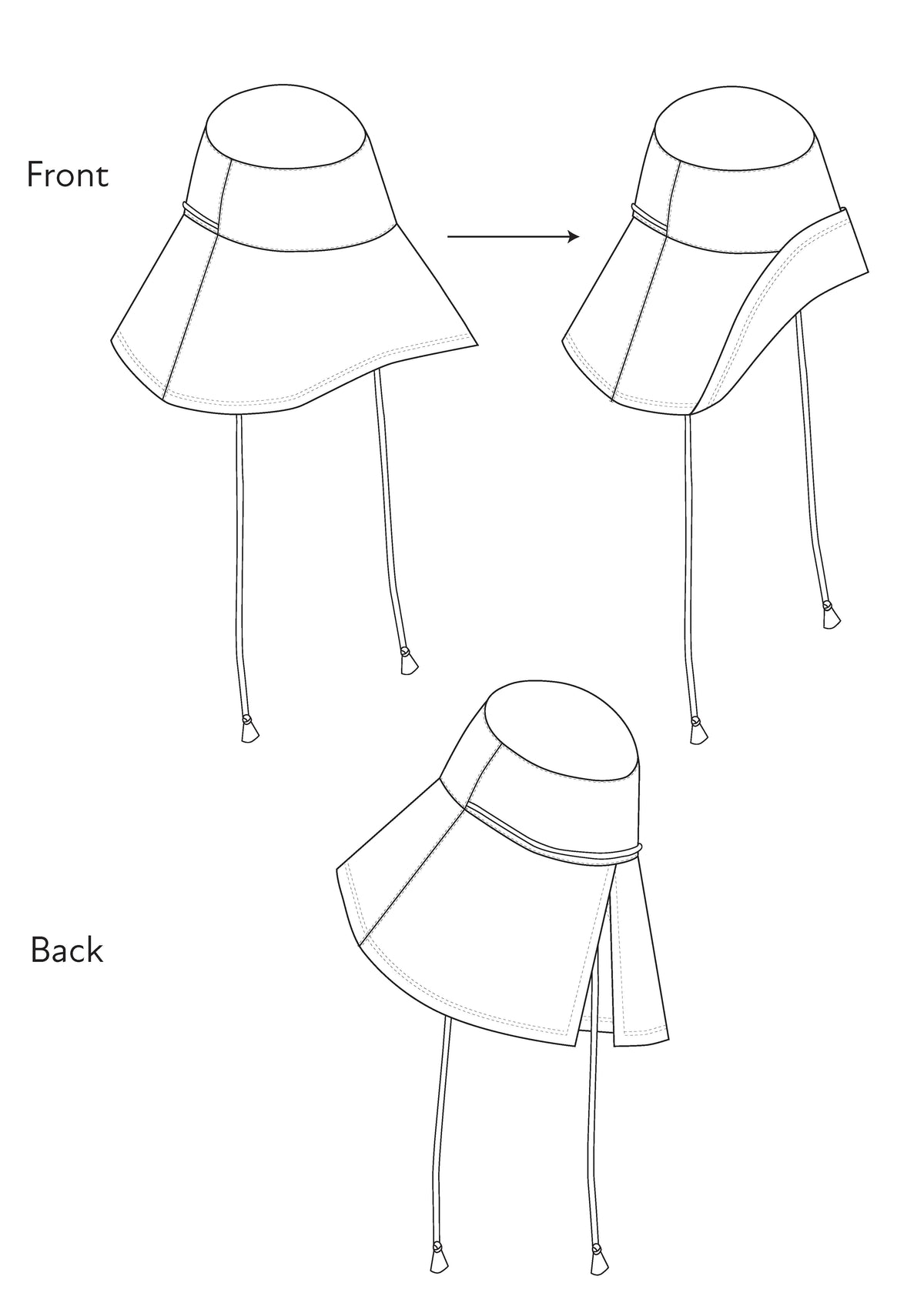 Free sun hat pdf pattern⎜Àlamain